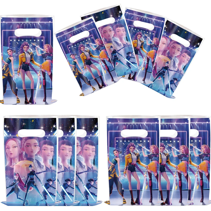 10/20/30/40/50 قطعة الكرتون K-Ppop شيطان الصيادين جودي حقيبة البلاستيك كيس الحلوى لوازم الحفلات زينة حفلة عيد الميلاد #5