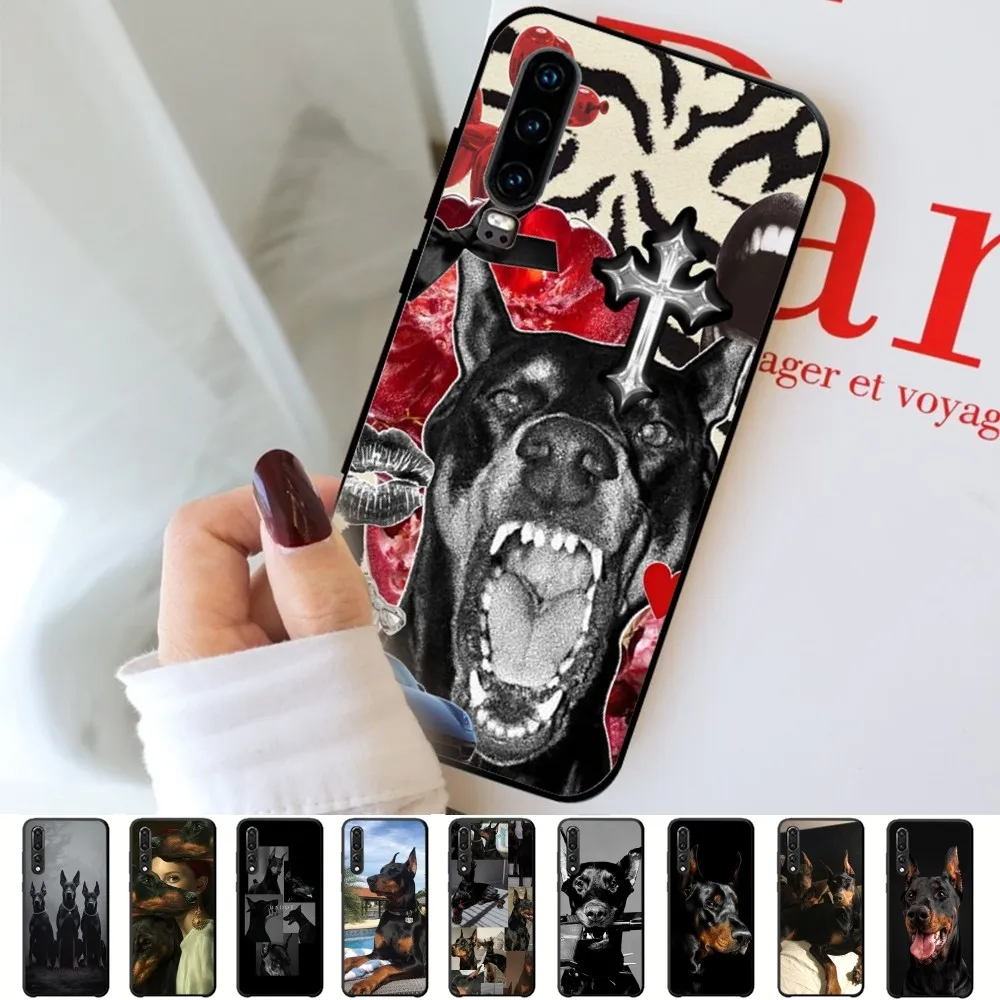 Animal Dachshund Doberman dog Phone Case For Huawei P 8 9 10 20 30 40 50 Pro Lite Psmart Honor 10 lite 70 Mate 20lite