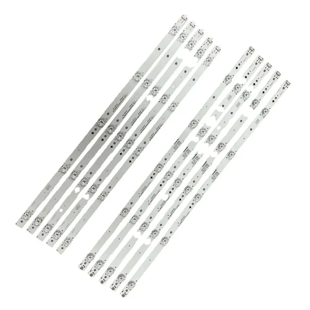 

10pcs LED Backlight strip 10 lamp For Hisense 55'' TV CRH-BK55S1U51S3030T05107BE -REV1.3 H55A6120 HZ55H50Y HZ55A65