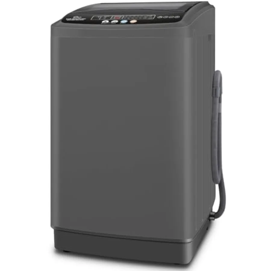 غسالة محمولة بسعة 20 رطل ومجموعة غسالة ومجفف بطول 2.8Cu.ft تتميز بمضخة تصريف وشاشة LED 10 غسيل