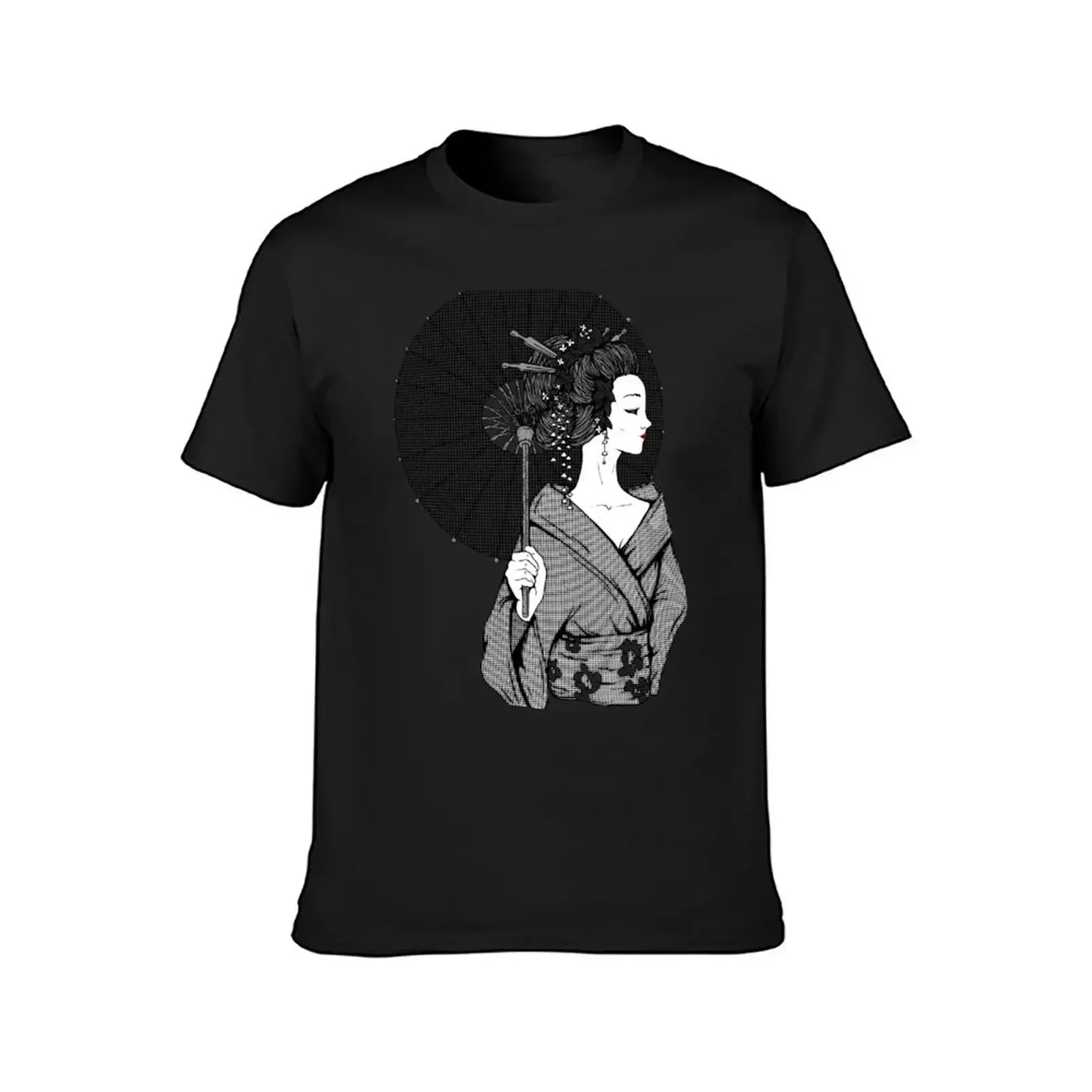 Vecta Geisha T-Shirt vintage Blouse men clothing