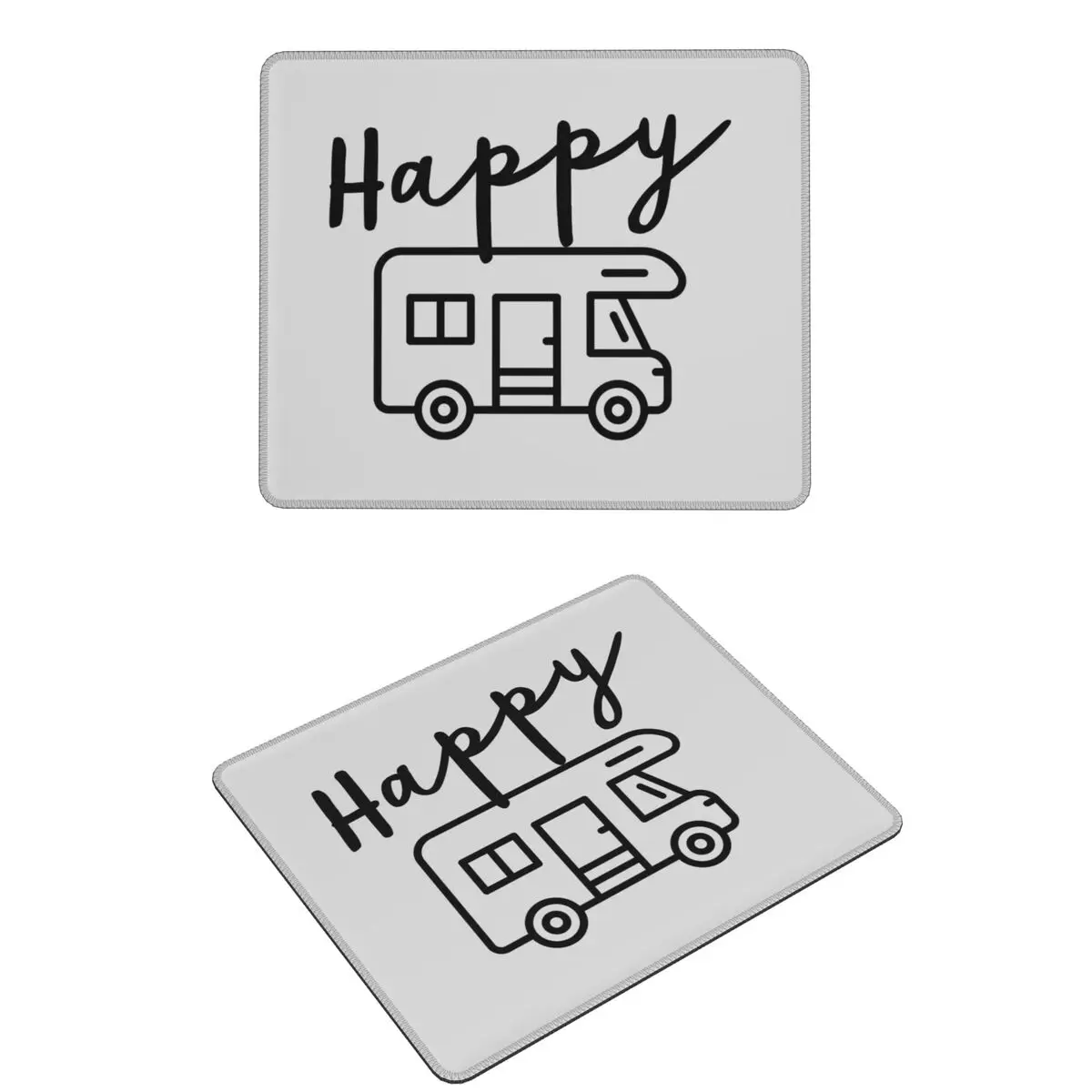 

Happy Camper (RV) Mouse Pad Computer Keyboard Mouse Mat Gaming PC Desk Mat Office Accessories Table Mats