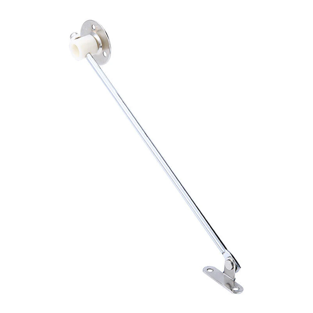 Cerniera per porta dell'armadio, materiale in ferro di alta qualità, foro per vite triangolare, asta di supporto solida, colore argento, set di 2