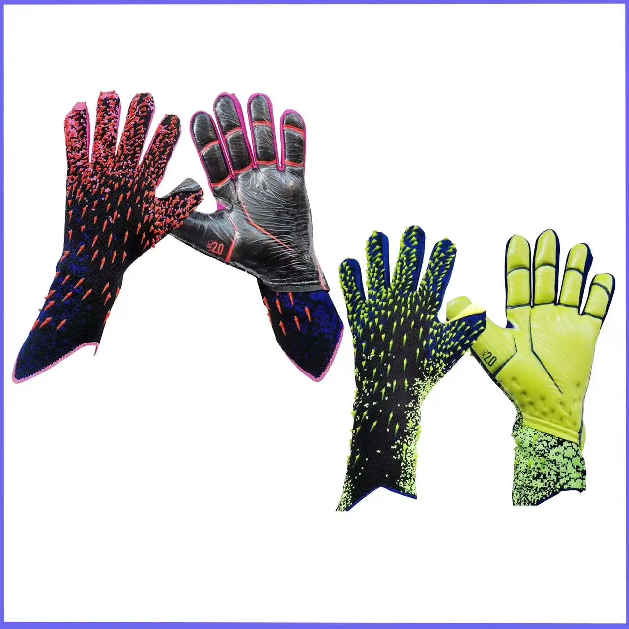 Guantes de portero de fútbol de látex, resistentes al desgaste, antideslizantes, gruesos, entrenamiento de puerta de dragón para estudiantes, niños