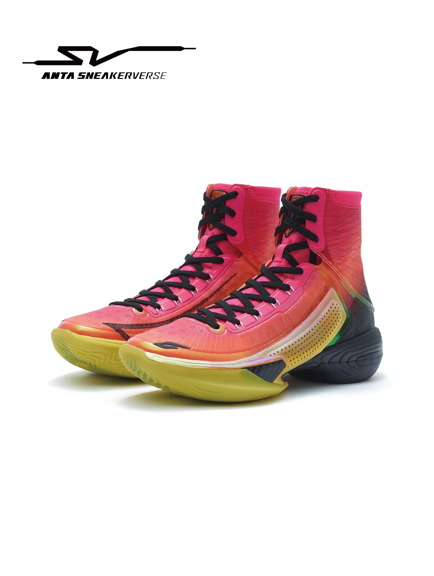 ANTA SV ECLOSION TYPE1 Men's Dawn Carbon Plate Nitrogen Pro Comfortable High Top Basketball Shoes for Practical Use