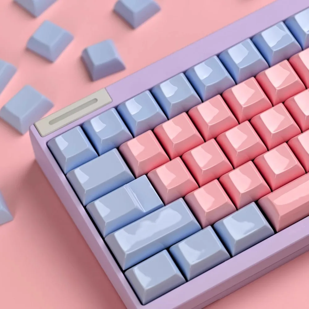 

Keyreative BLANK Theme Keycaps Custom Mirrors PBT Artisan Mechanical Keyboard Key Caps 152keys DIY KAM Game Profile Keycap Gift