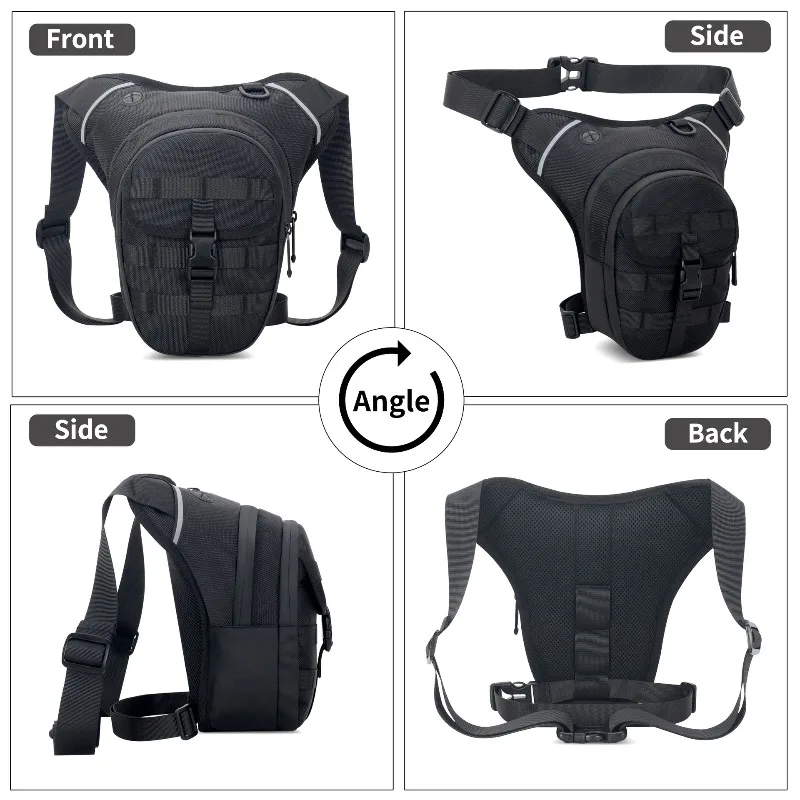 Large Capacity Waterproof and Tear-resistant Motorcycle Riding Tactics Leg Bag Sports Outdoor Leg Bag Fanny Pack