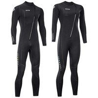 3mm Neoprene Wetsuit Front Zip Full Body Diving Suit One Piece For Men-Snorkeling Scuba Diving Swimming Surfing