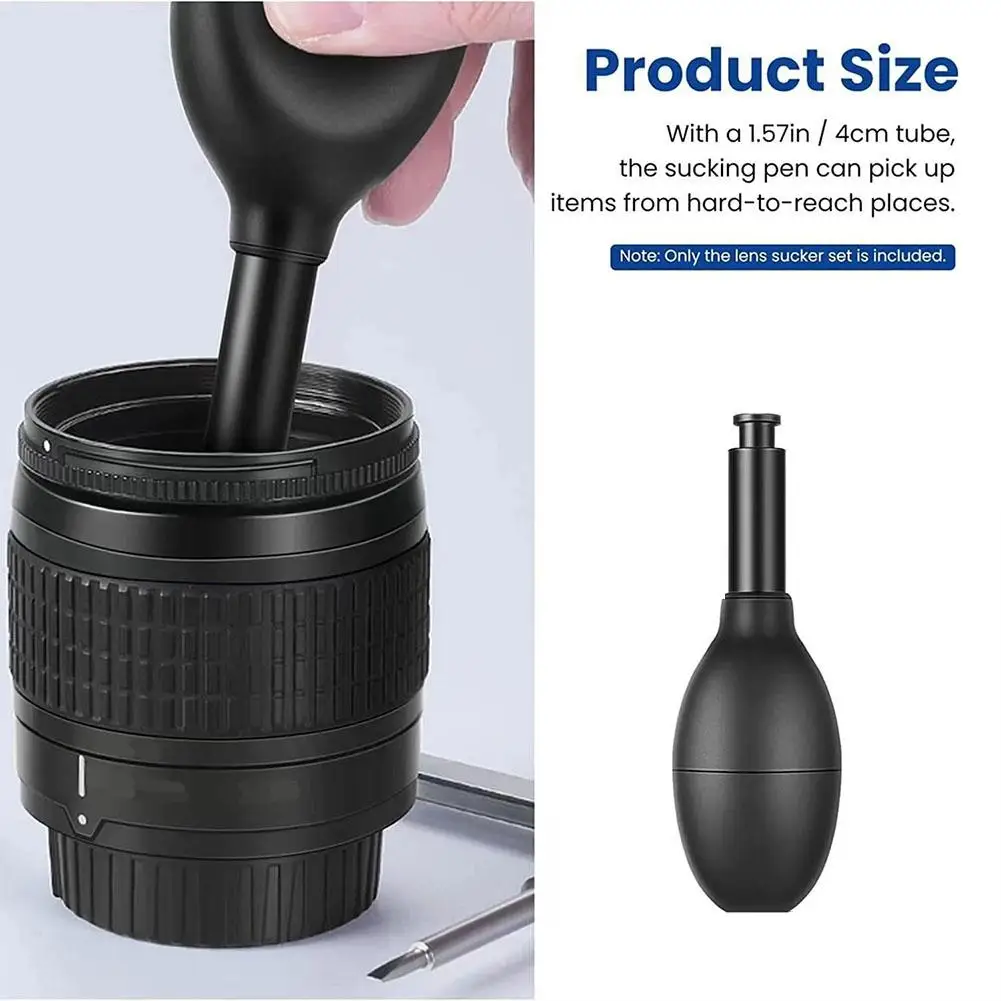 Camera Lens Sucker Kit Long Suction Cup Pen Anti-Static Filter Dust Cleaner Manual Vacuum Suction Pen Lens Puller Camera Repair