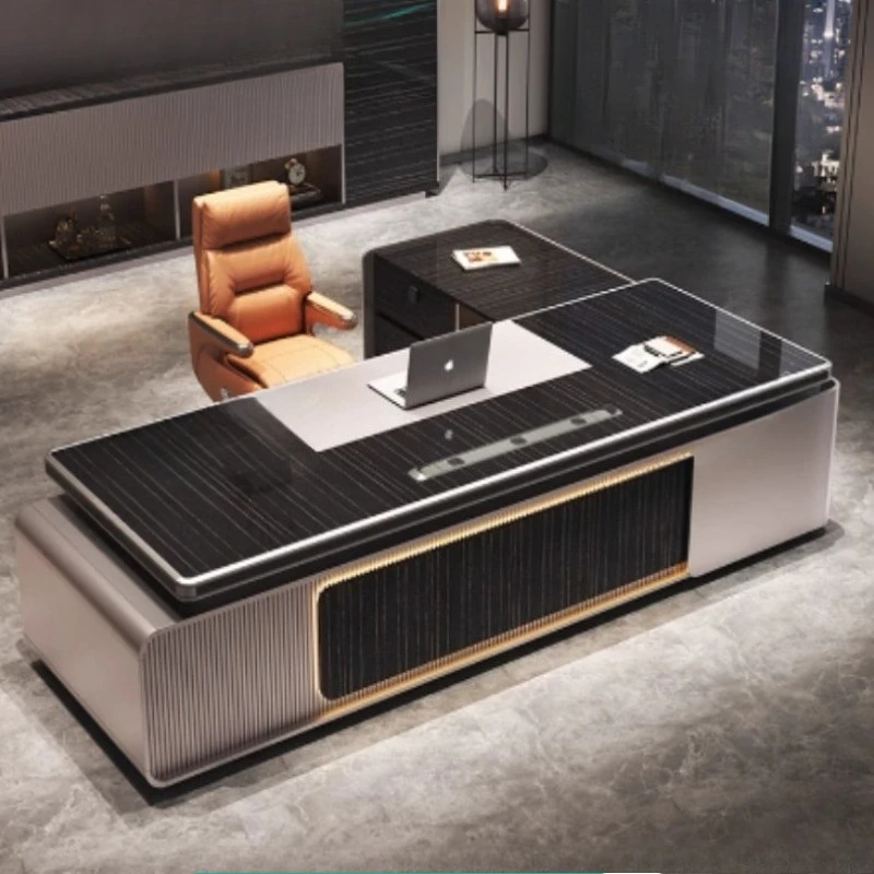 Modern Standing Desk Study Sedentary Table Computer Table Organizer Gaming Desktop Chair Filing Cabinet Workshop Furniture