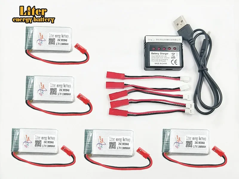 

H11D H11C H11WH battery Ultra-high Capacity 3.7V 1300mAh 903048 25c rc drone quadcopter H11D H11WH series parts