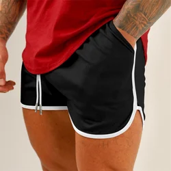 Summer Beach fitness shorts men running training short pants casual fitness oversized quick drying Breathable Mesh sports shorts