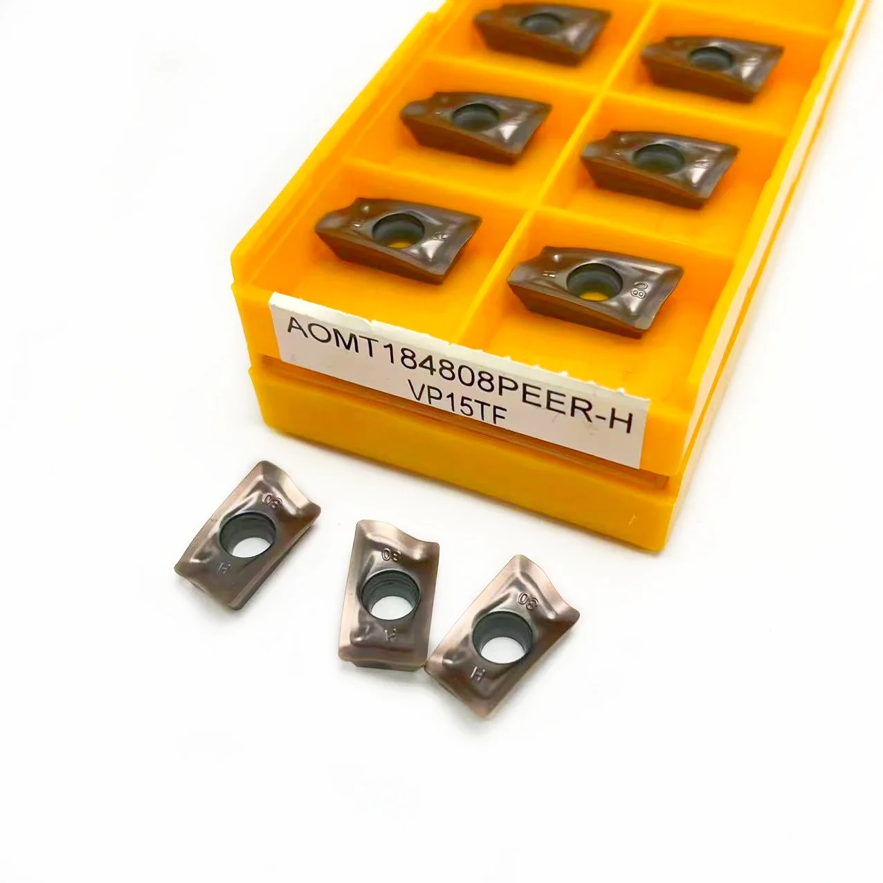 أومت 184808 PEER-H VP15TF 100% إدراجات طحن كربيد أصلية AOMT 184808   أومت 184808   ماكينة CNC لأداة تحول PEER