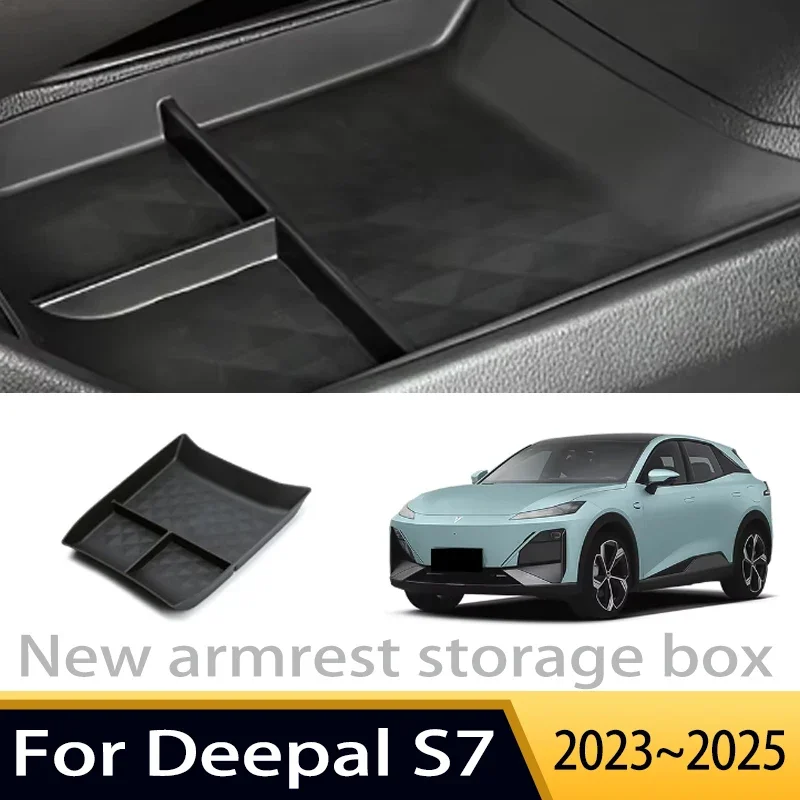 Car Accessories For Deepal S7 2023 2024 2025 Center Console Armrest Interior Storage Box Multifunctional Storage Auto Parts