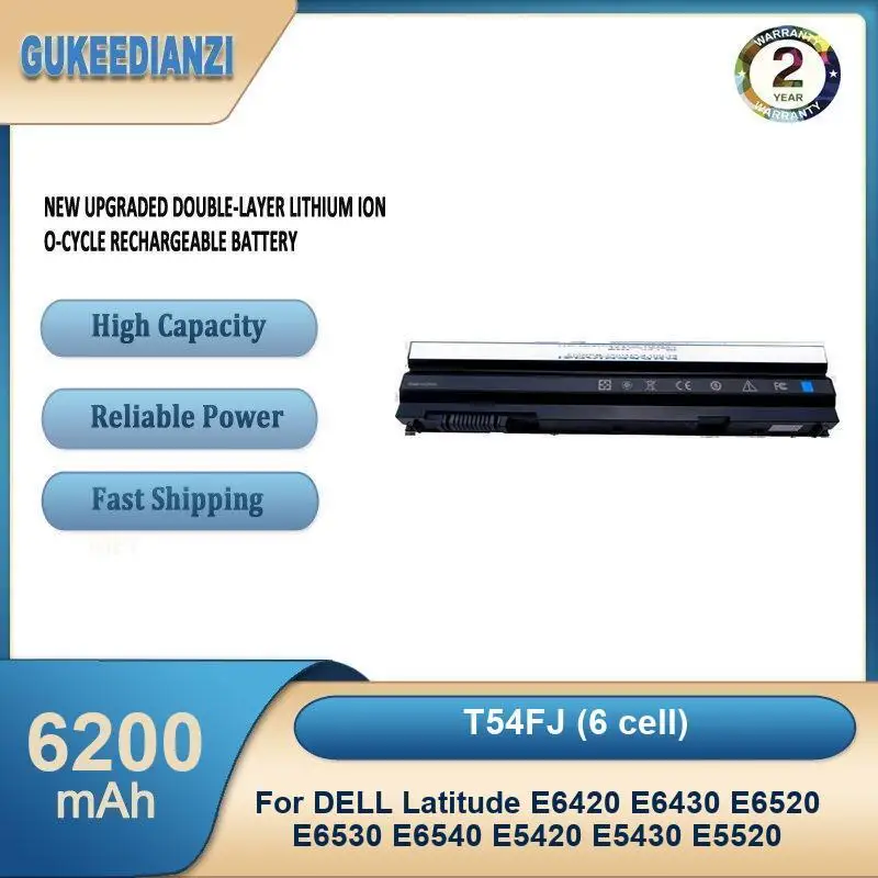 Battery For DELL Latitude E6420 E6430 E6520 E6530 E6540 E5420 E5430 E5520 M5Y0X T54FJ 8858X High Capacity