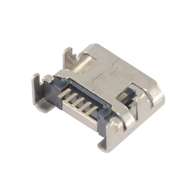 10 szt. Gniazdo żeńskie MICRO USB 5P 5PIN 7.2MM płaski daszek wtyczka z zakrzywioną krawędzią 4 szpilki ze słupkiem pozycjonującym — zdjęcie 4