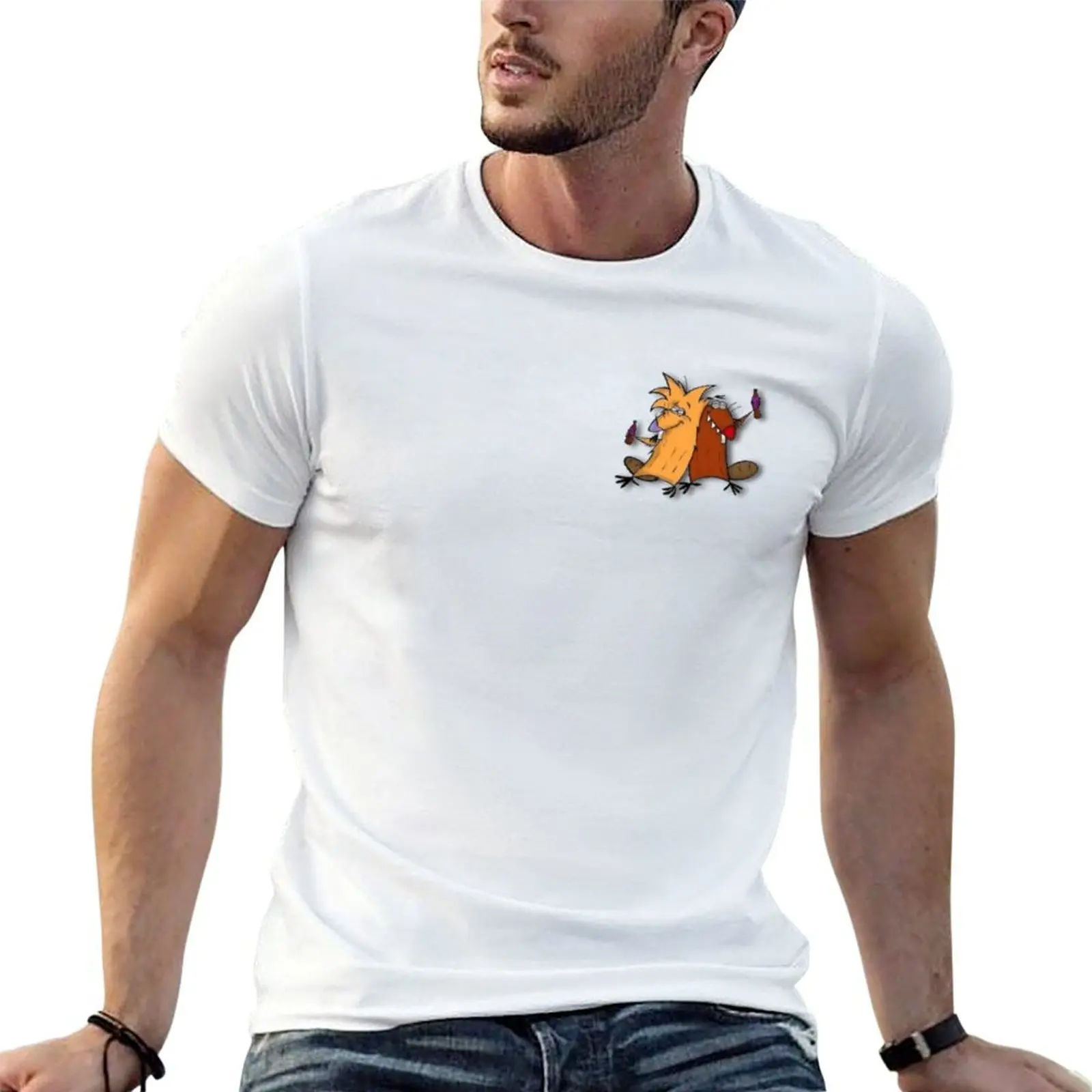 

cotton shirt t man cotton cotton shirts T-Shirt man Angry shirt 100% Beavers t t