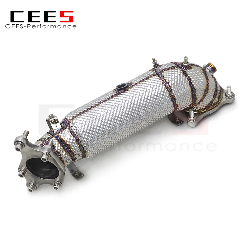 CEES Exhaust Downpipe Catalytic converter For Honda CIVIC Type R/Type-R FL5 2.0T 2015-2023 without catalyst Catless downpipe