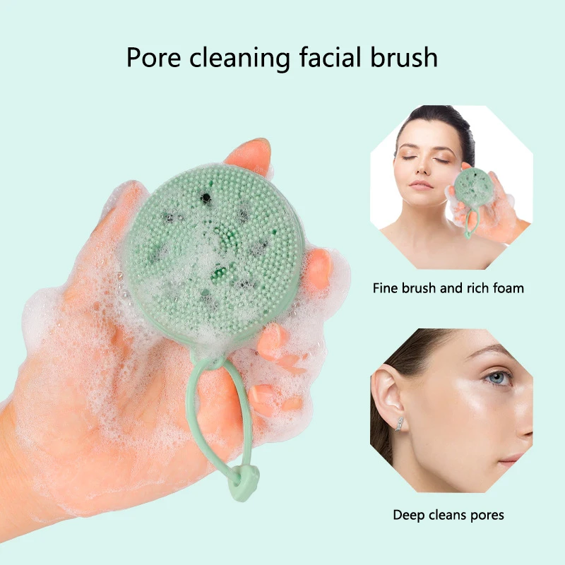 

1Pcs Bubble Maker Silicone Facial Deep Cleansing Brush Makeup Removal Tool Portable Multi-functional Gadget