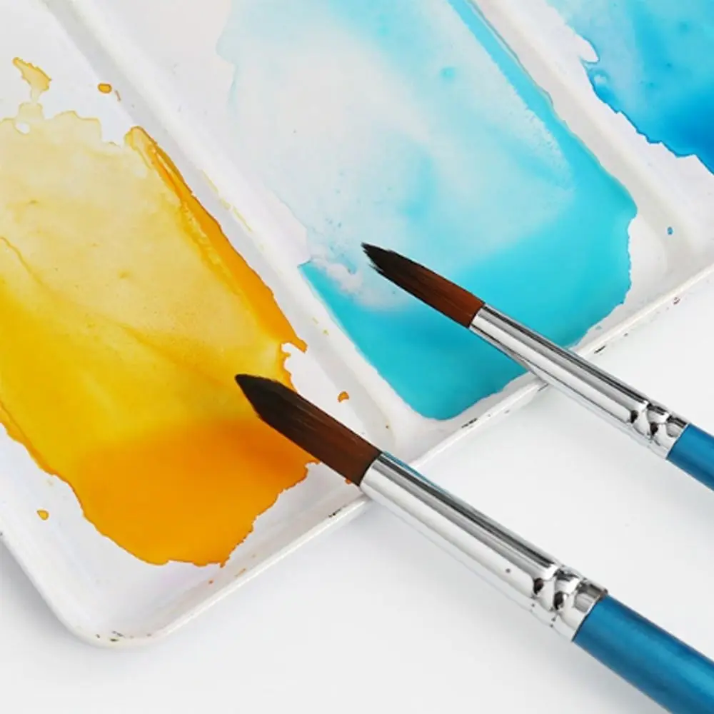 Washable Watercolor Paint Set With Water Brush Pen Portable Watercolor Paint Palette 8/12/16 Colors Water Color Paints