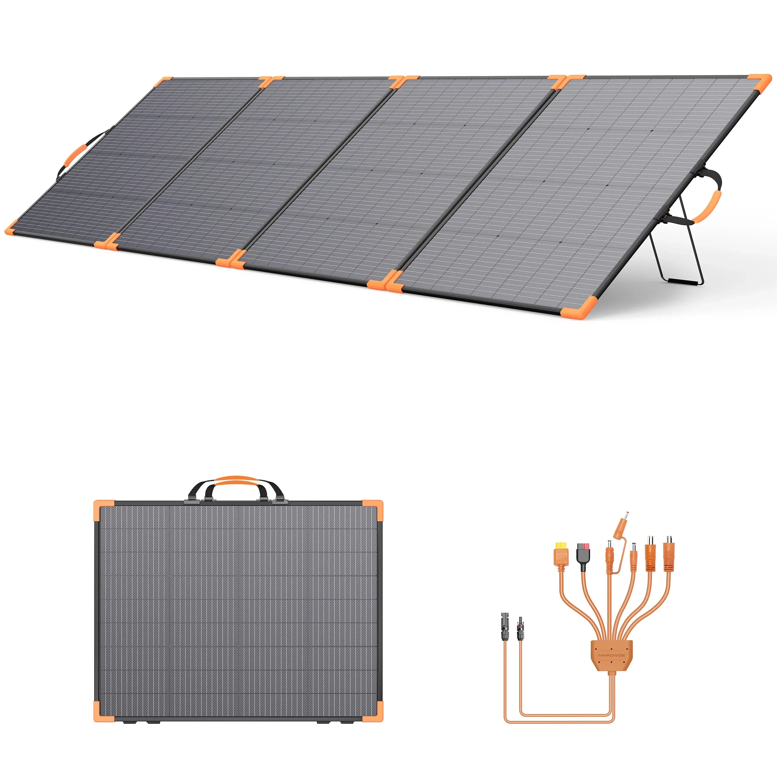 Hot Verkoop Bifacial Zonnepaneel 100 W/200 W/400 W 20 V/40 V Draagbare Opvouwbare Zonnelader Voor Generator Camping RV Boot Emergency Alo
