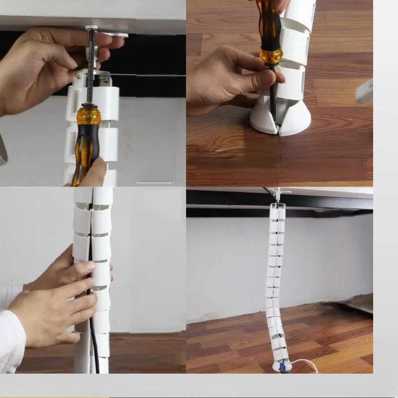 Standing Desk Wire Management Box / Vertical Wire Management for Under Tables, Ideal for Office Desks and Workstations