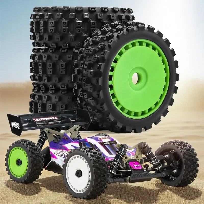 

1/8 Buggy Wheel Tires 17mm Hex for 1:8 RC Off Road Car ARRMA Typhon Trxs Kyosho HSP