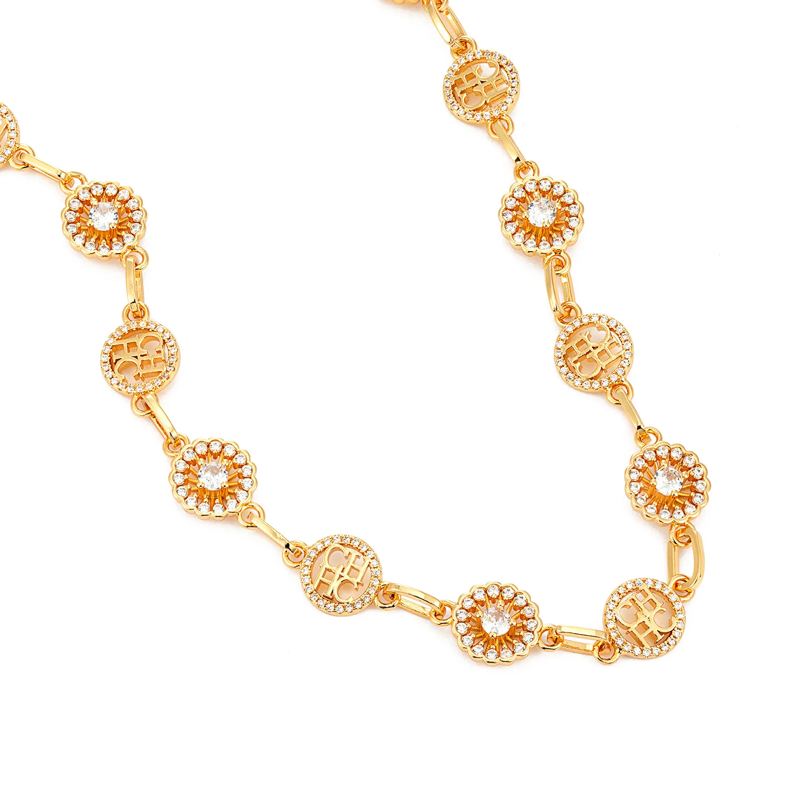 مجموعة قلادة وسوار هندسية CHHC 2026، مجوهرات بسيطة فريدة من نوعها، سلسلة أنيقة قابلة للتكديس، فكرة هدية للجنسين، شعار مخصص #3