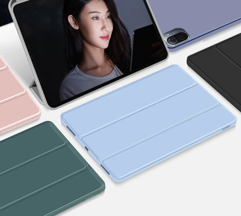 Funda de silicona para Xiaomi Mi Pad 5 Pro, Funda inteligente con portalápices