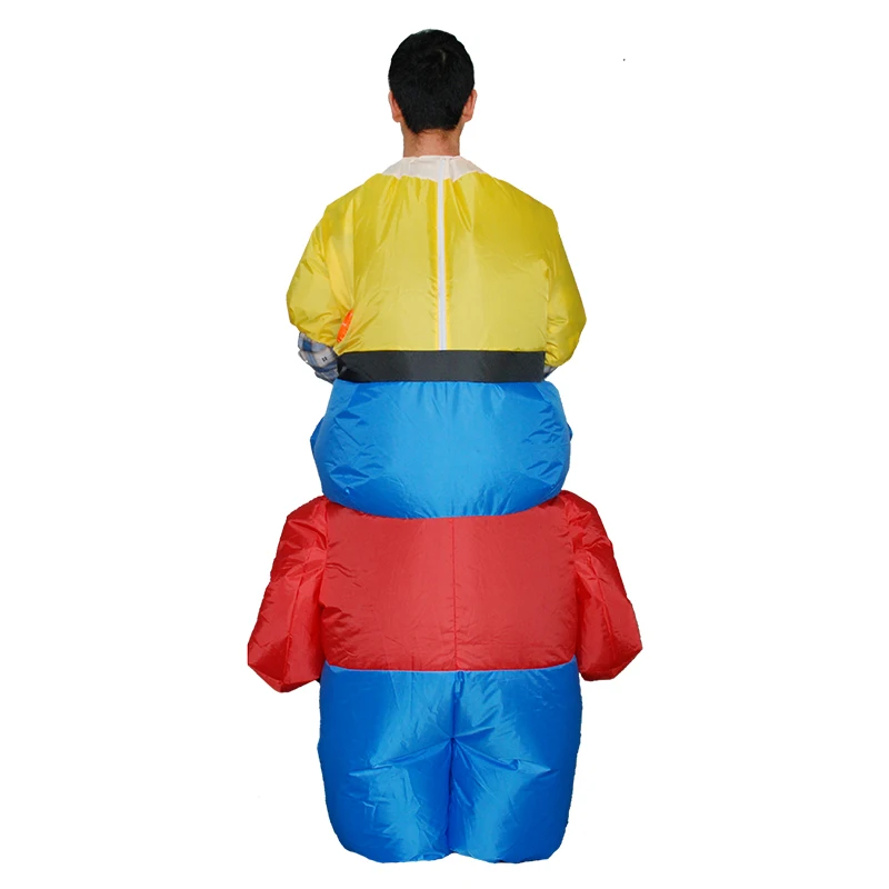 Dwarfs Inflatable Costume For Adult Christmas Halloween Party Funny Cosplay Costume Fancy Colorful Dress Suits