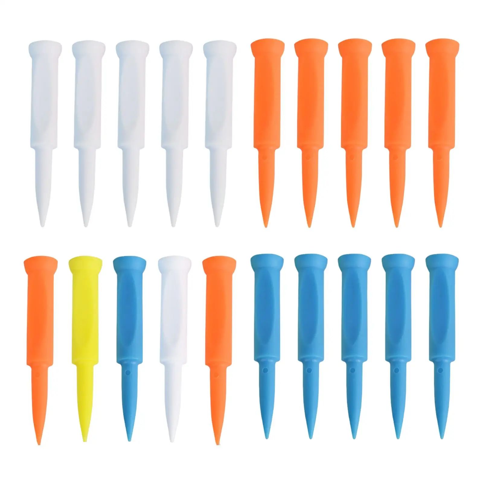 

5x Golf Tee Simulator Tees Wear Resistance Beginner Reusable Indoor Tees Golf Mat Tees for Office Home Driving Range Mats