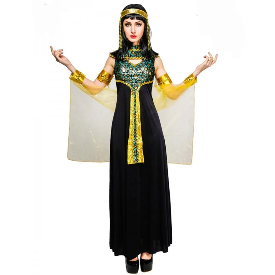 

Adult Women's Long Dr loween Queen Costume Role-plang Ancient Queen Stage Performance Traditional Ethnic Women's Wear