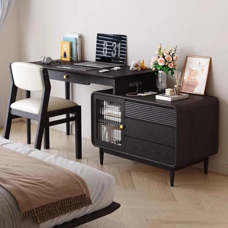 

m Gaming Office Computer Table Study Home Storage Writing Wooden Study Computer Desks Side Drawers Furniture m