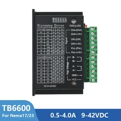 1/3/5PCS TB6600 Stepper Motor Driver 32 Segments 4A DC9-42V For Nema17 Nema23 42/57 Motor CNC Controller 3D Printer