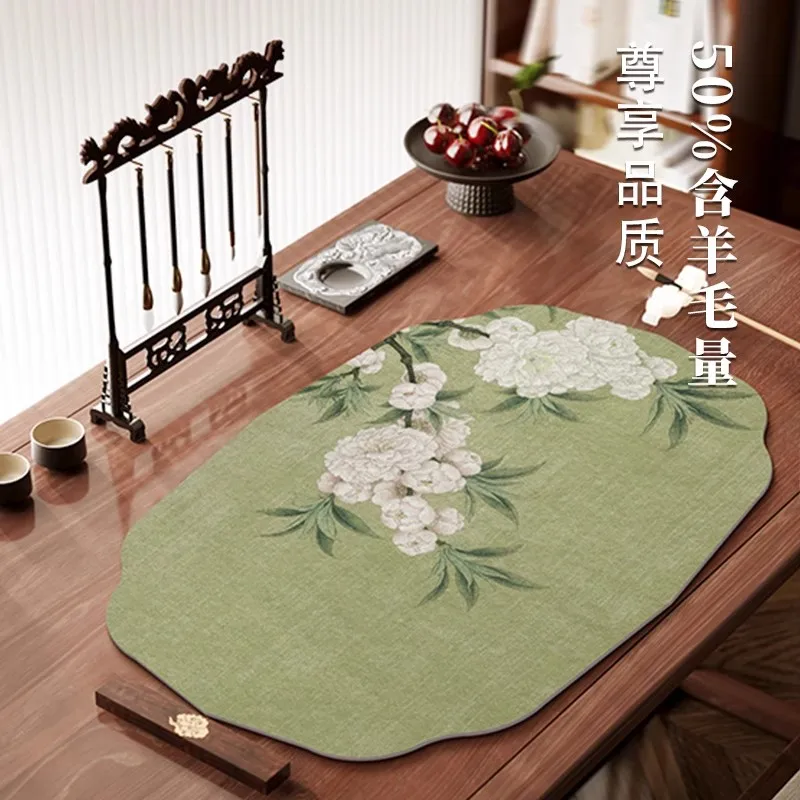 Creative Irregular-Shaped Calligraphy Felt Pad – Practice Soft Brush Writing Mat for Chinese/Japanese/Korean Calligraphy