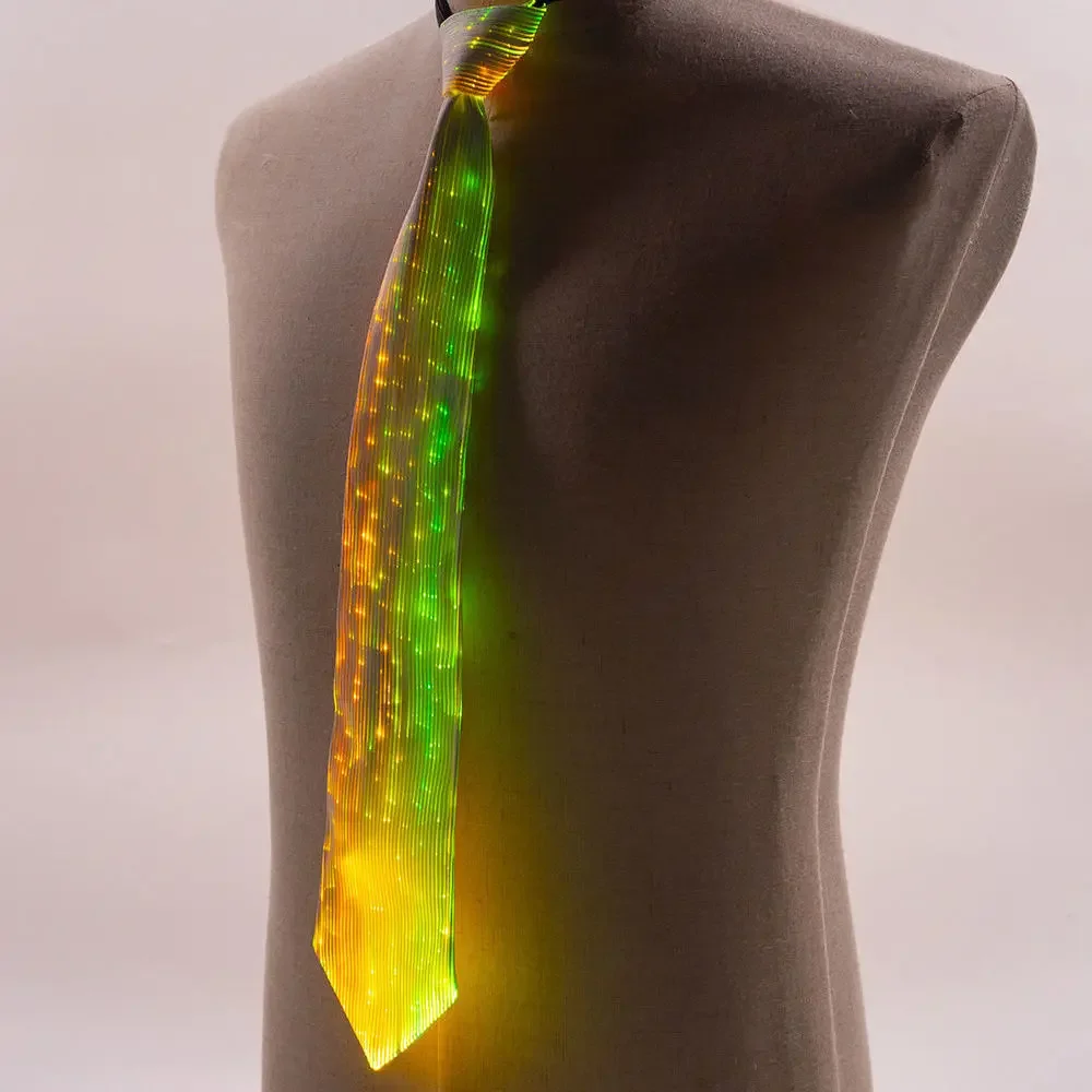 

Colorful LED Fashion Creative Luminous Necktie Annual Conference Necktie Latest Manager