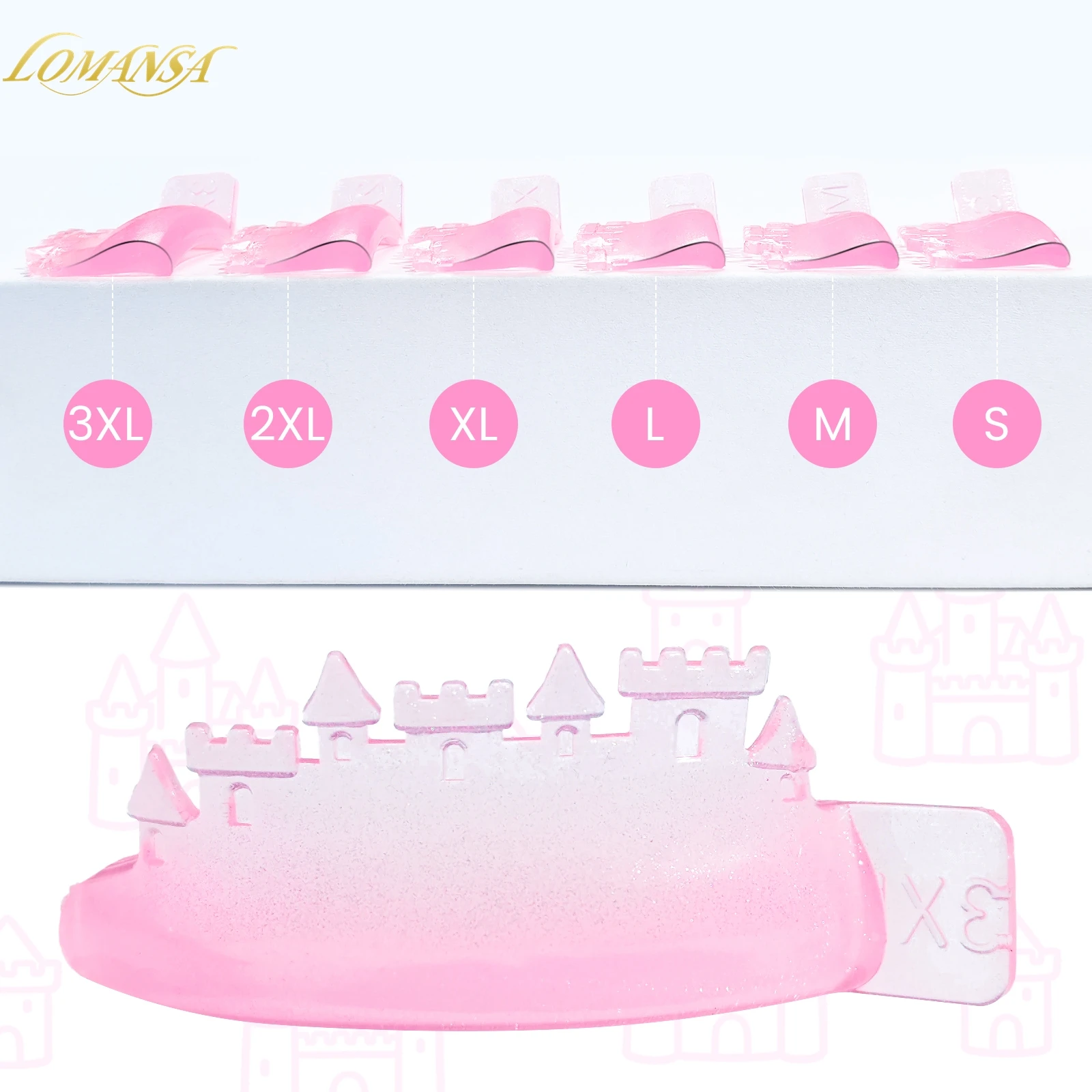 Lomansa 6 Pairs L Curl Silicone Eyelash Perm Rod Shield Lash Lift Pads Eyelash Curler Accessoriess Eyelash Lifting Beauty Tools