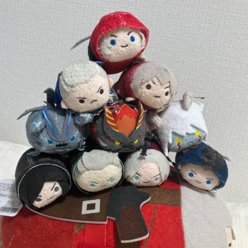 In Stock Game Vergil Nero Dante Cute Papa Series Cosplay Mini Soft Body Stuffed Pillow Figures Cute Keychain Toys Decor Gift