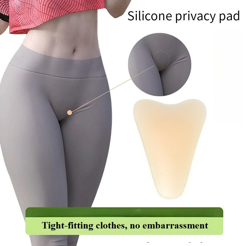 Women's Summer Intimate Stickers Hump Toe Silicone Invisible Self-adhesive Seamless Underwear Swimming Pads Yoga Exercises