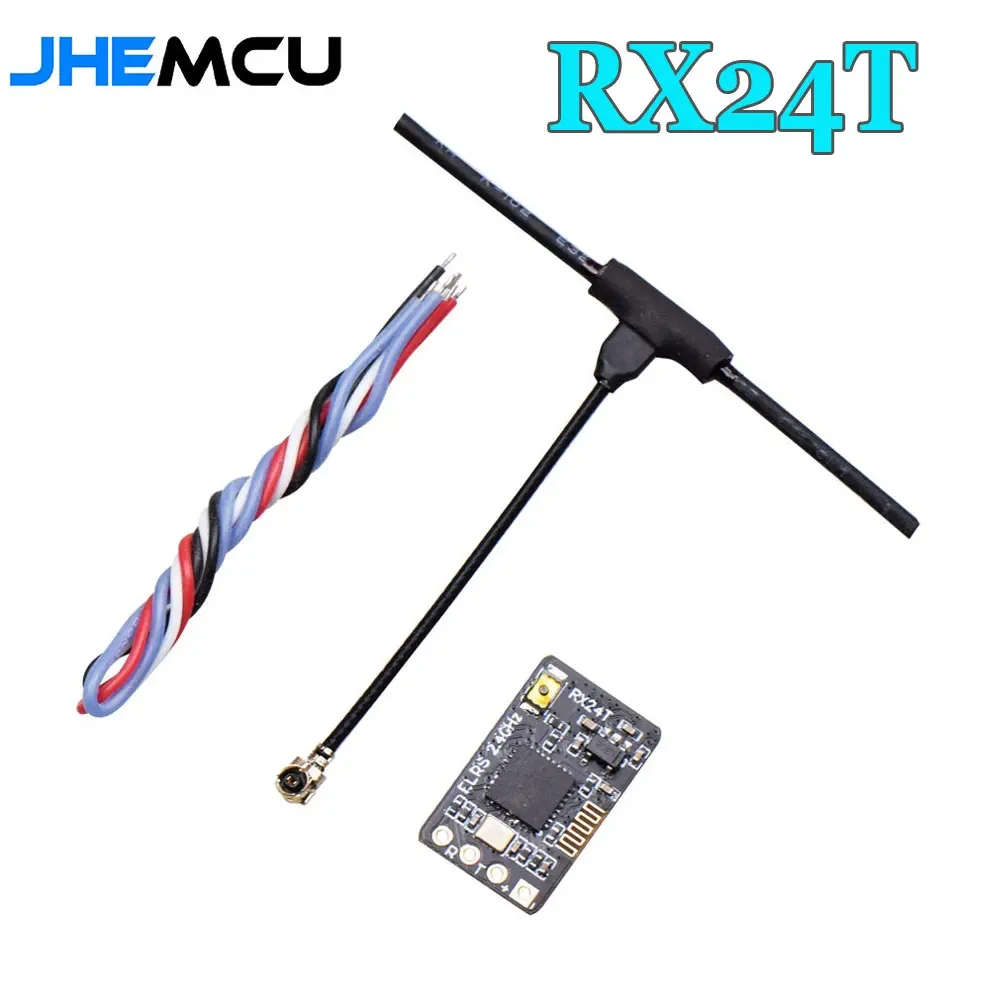 JHEMCU ExpressLRS RX24T 2.4G ELRS Radio Nano Odbiornik dalekiego zasięgu do dronów dalekiego zasięgu FPV Racing Freestyle DIY Parts LR4 LR5