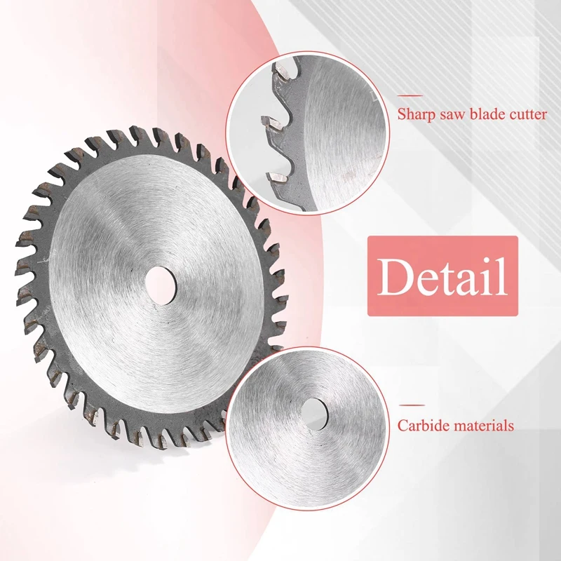 【Hot Cake】5-Piece Set Of Carbide Cutting Blade Small Circular Saw Blade 85Mm Woodworking Household DIY Saw Blade