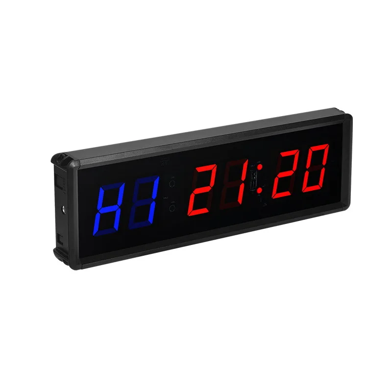 

Multifunctional HD LED display clock Fitness timer 1.5 inch LED Section training competition fitness timer