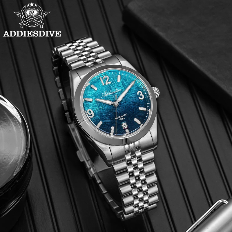 

ADDIESDIVE 2026 New Men Watch 39mm Luxury Sapphire Mechanical 8215 Automatic Watch BGW9 Super Luminous 100m Diving Waterproof