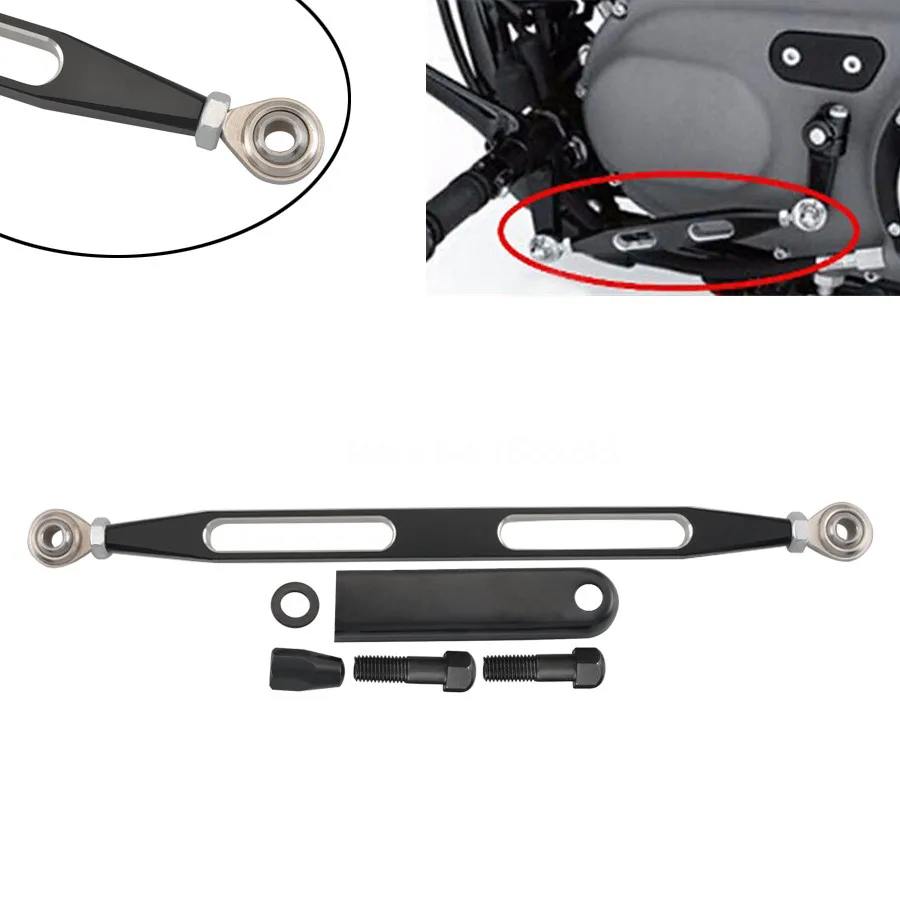 New Motorcycle Accessory Shift Linkage Assembly  Billet Aluminum Black Fit For Harley Davidson Softail Models 1986-2017