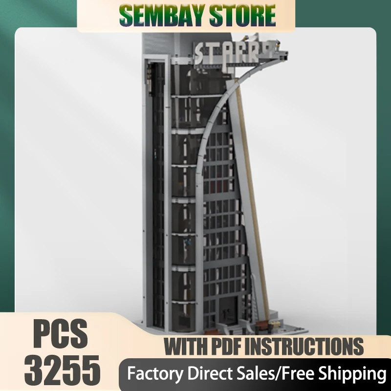 

City Street View Moc Building Block Modular Famous Building Models Model Technology Brick Famous Movie Assembly Toy Holiday Gift