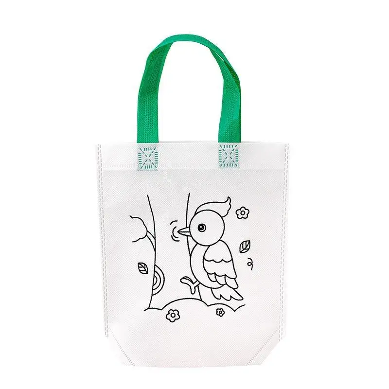 DIY Graffiti Pack Does Not Include Colored Markers, Reusable Animal Art Party Gift Bags, Storage Accessories