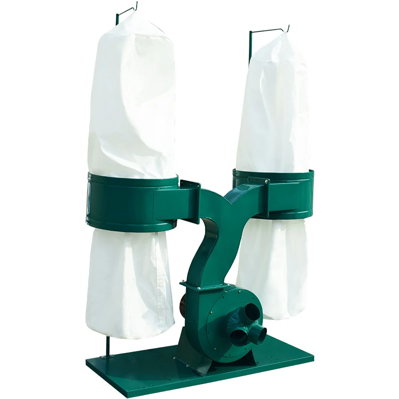 

New LHCNC Double Bag Nail Cyclone Industrial Dust Collector For Manufacturing Plants High Productivity 7.5kW 90kg