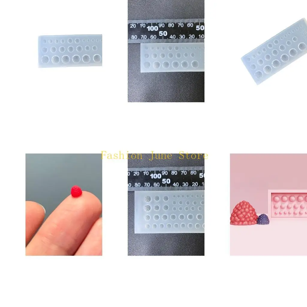 

N5KA Creative Raspberry Mold For Resin Jewelry Crafting Safe Silicone Mould Easy Clean DIY Decoration Projects