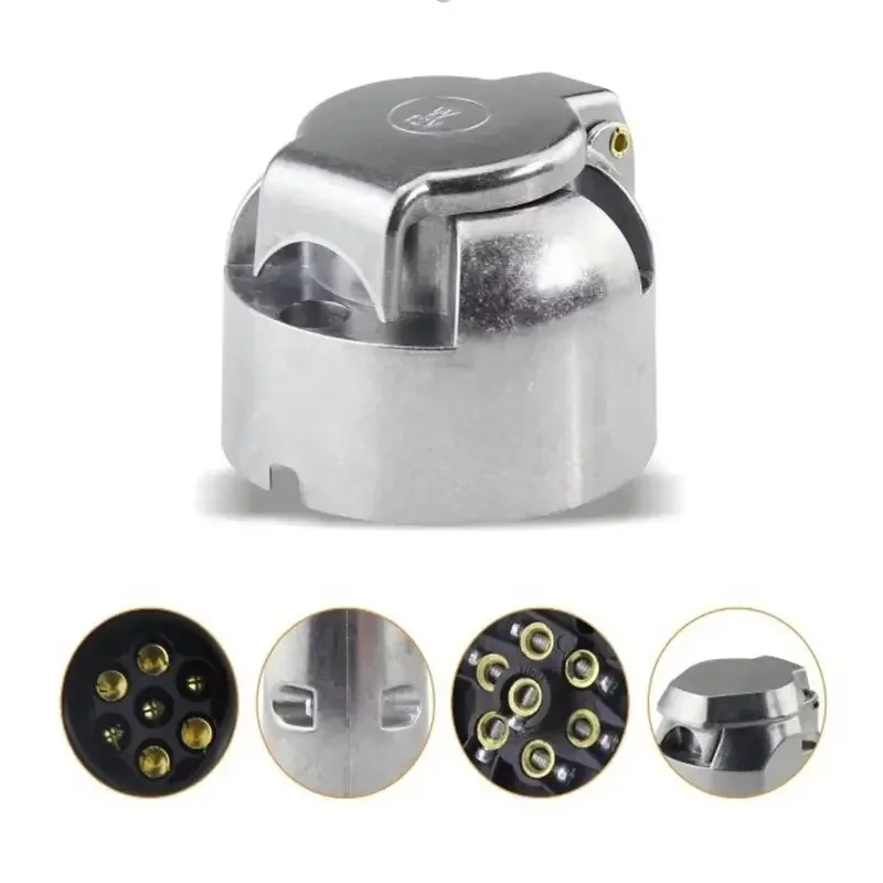 RV التوصيل محول مأخذ التوصيل حامي 7-Pin موصل مقبس محول القطر اكسسوارات لقافلة متنقل شاحنة مقطورة #3