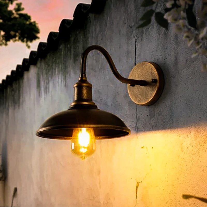 

DAMIASMIL E27 винтажный настенный светильник для двора, забора, крыльца, настенный светильник в стиле ретро, американский стиль, домашний настенный светильник, домашний декор, освещение